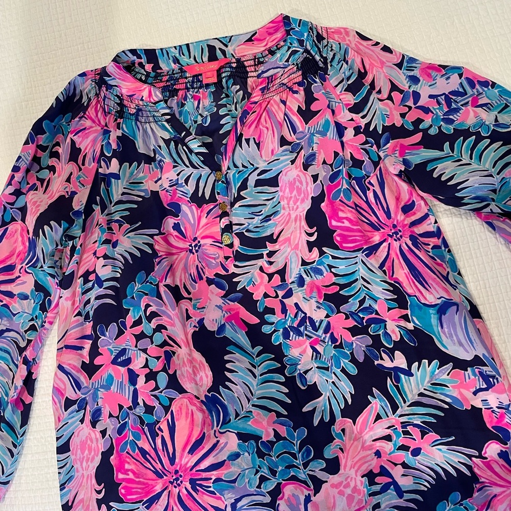 Lilly Pulitzer Elsa Silk Top- Perfect for Vacation!